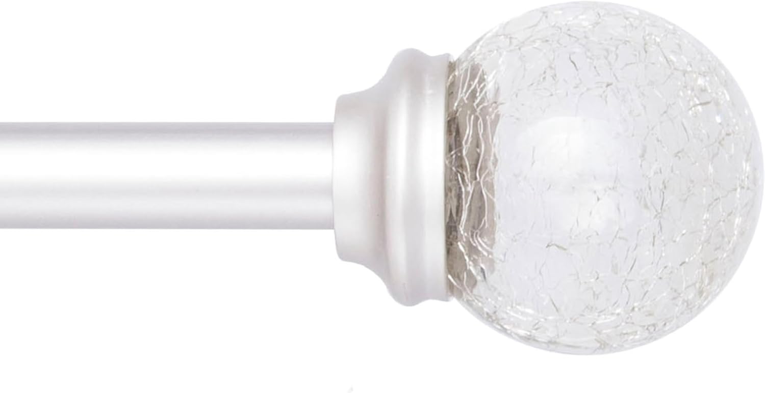 Kenney T71731 Crackled Glass Ball End Window Rod