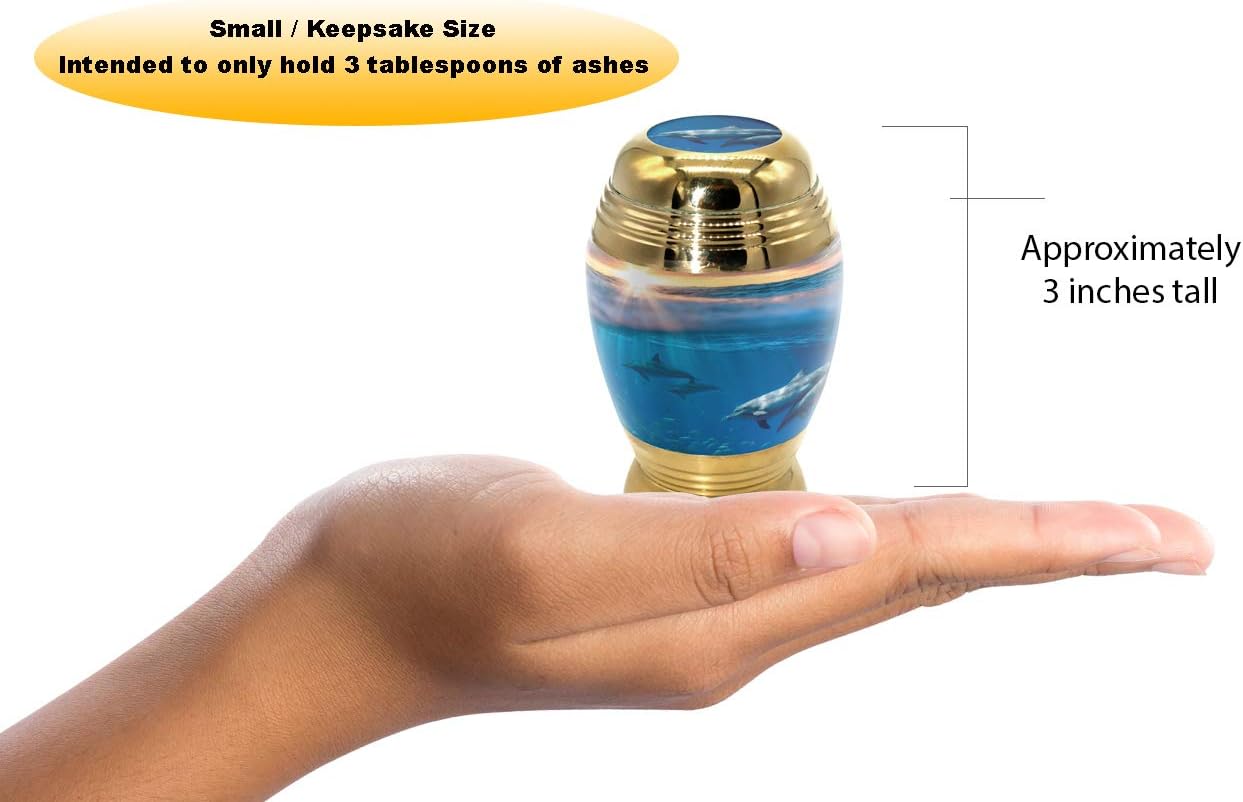 Divine Dolphins Cremation Urn for Ashes