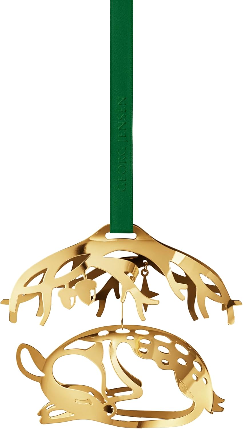 Georg Jensen 2023 Christmas Ornament Mobile Deer 18K Gold Plated 1