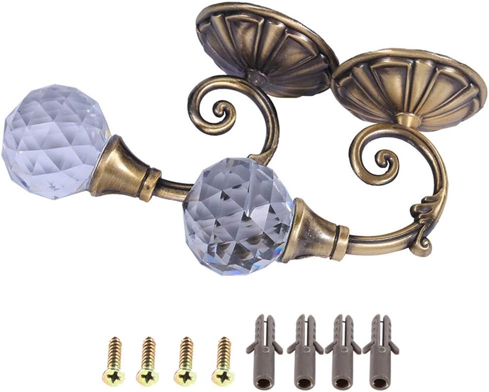 Crystal Curtain Tiebacks 2X Metal Bronze