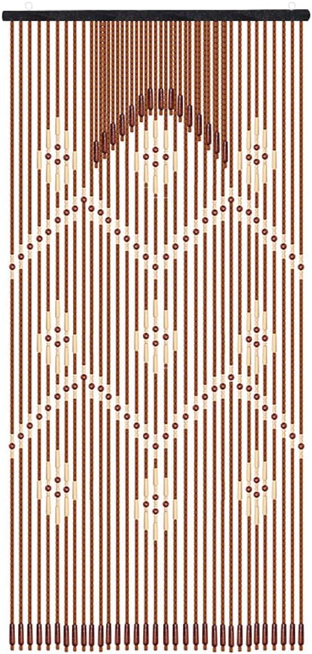 ZHOUXIAO Wood Beaded Curtain for Doorways and Closets