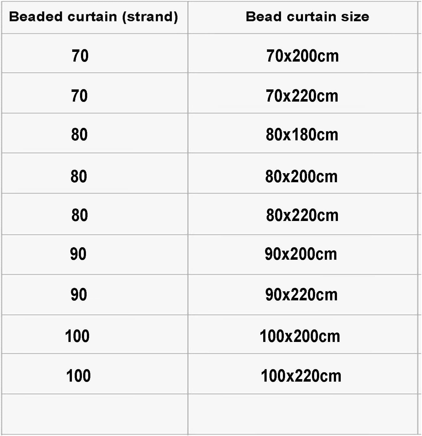 EMYJAY Brown Beaded Door Curtain 70x200cm