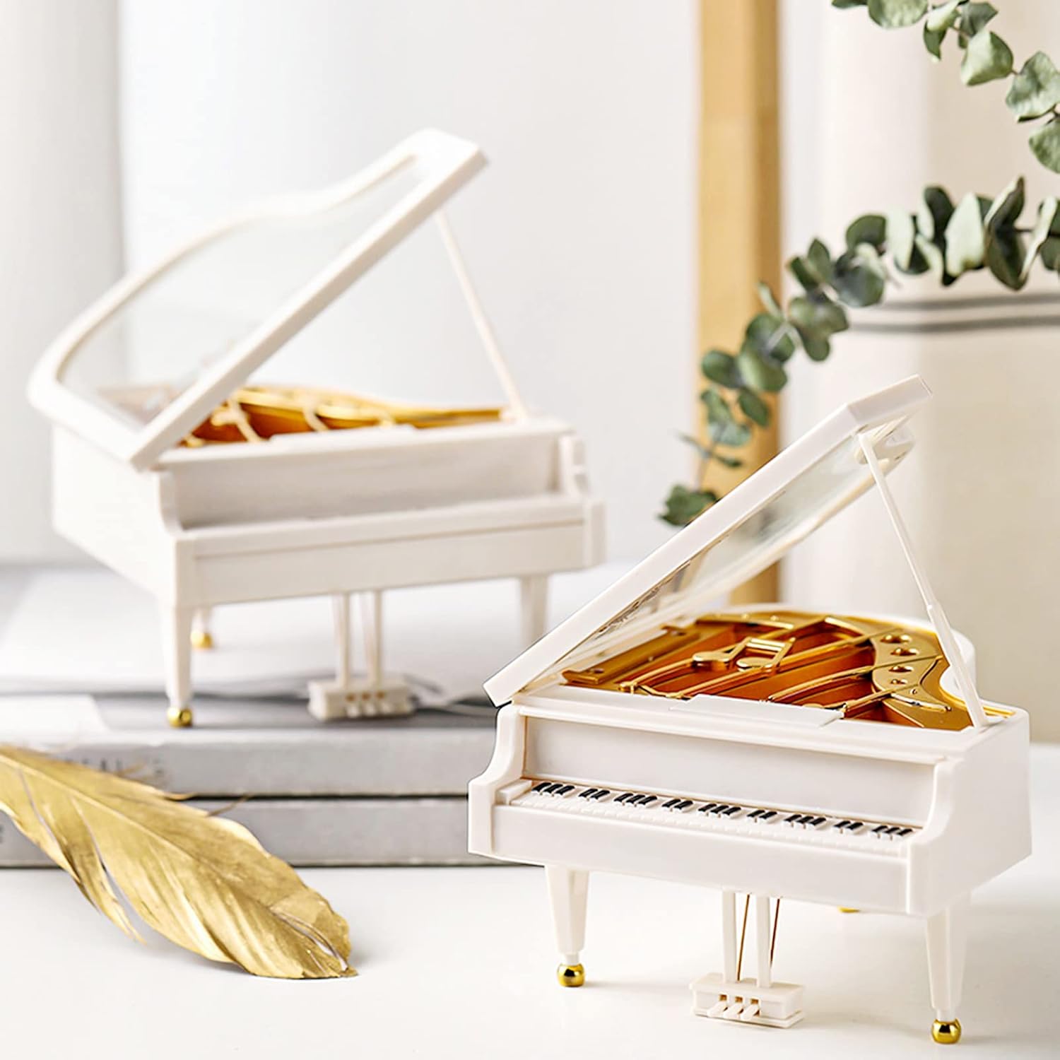 Piano Music Box Wind Up Musical Box for Girls Birthday Gift