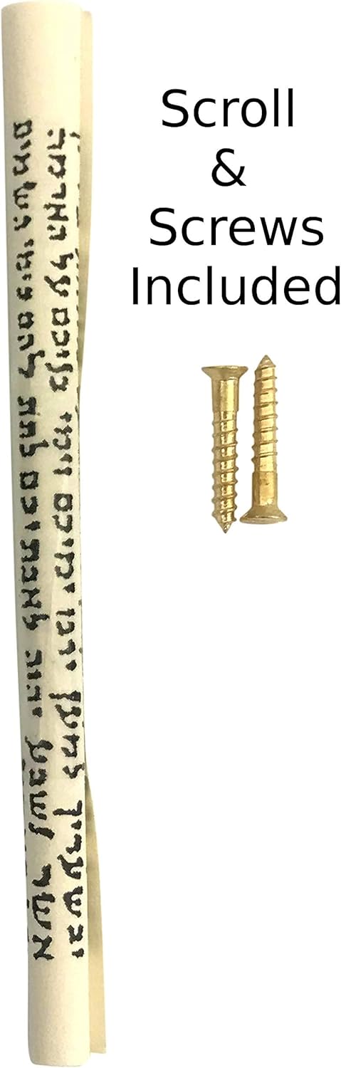 Tamara Baskin Art Glass Mezuzah - Blue Handmade in USA