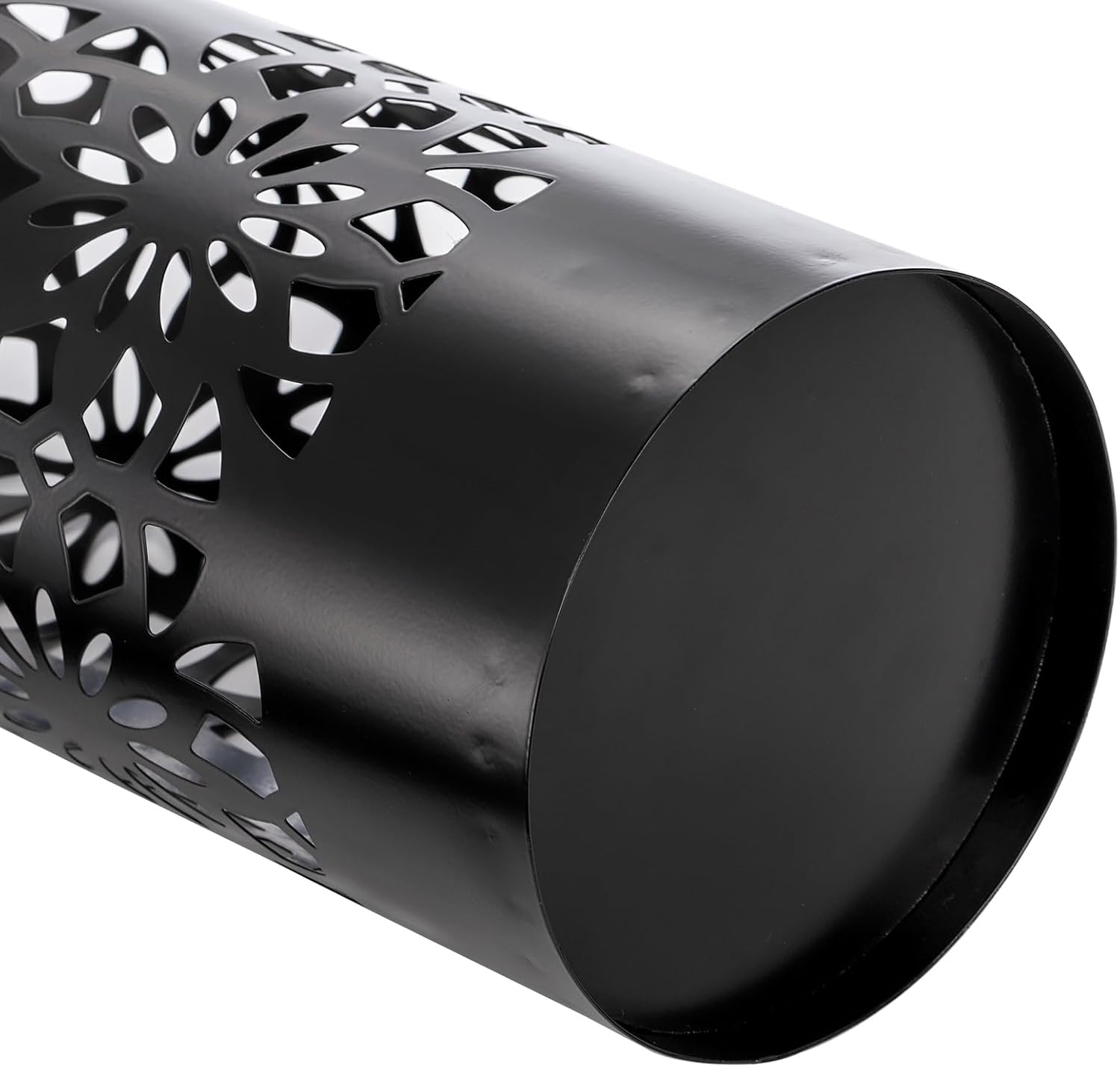 Bekith Metal Umbrella Stand Black Round Holder for Entryway Home Office