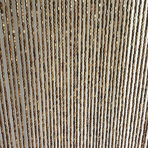 Wcxixo Bamboo Beaded Door Curtain Handmade Decorative Panel