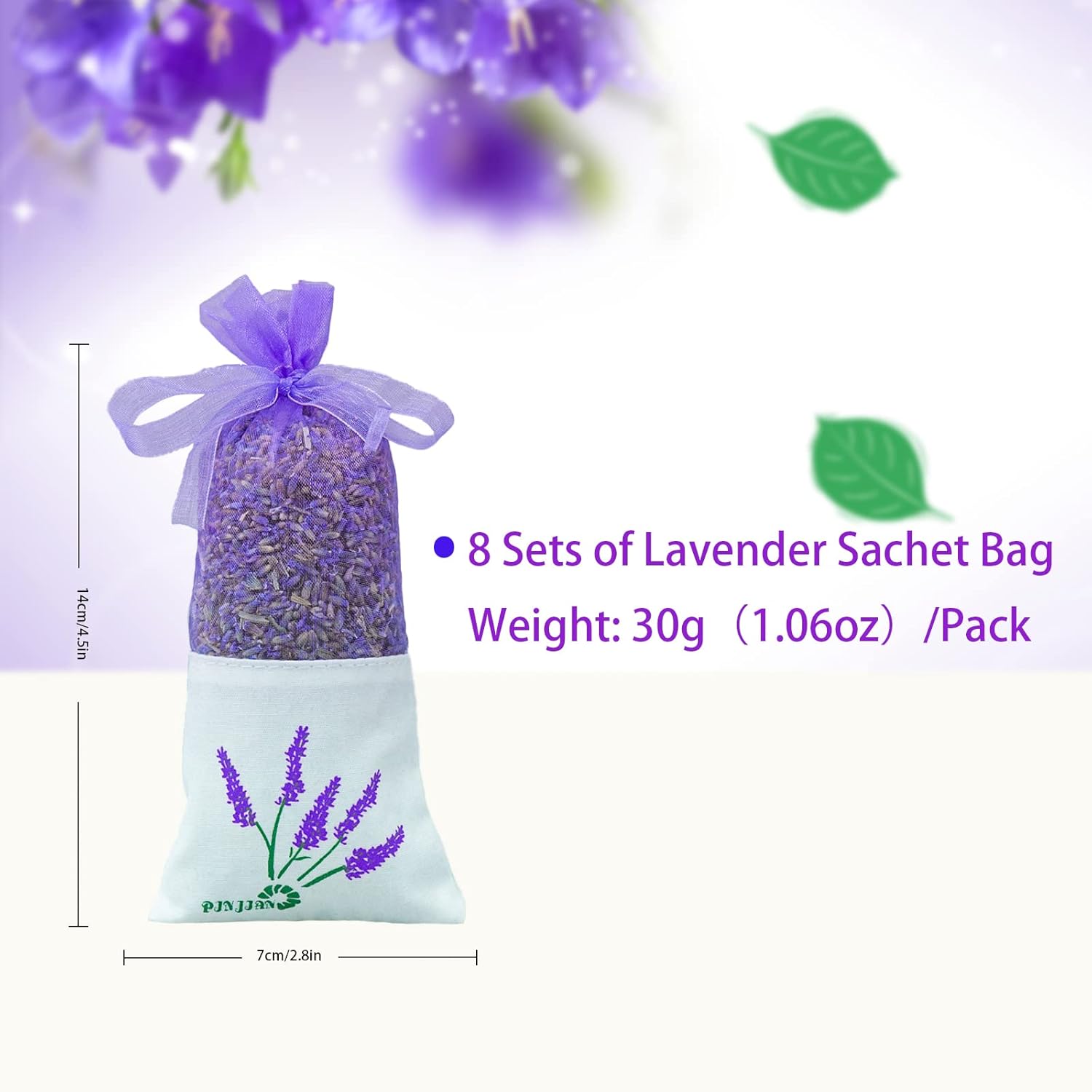 8 Pack French Lavender Sachets for Closets and Drawers