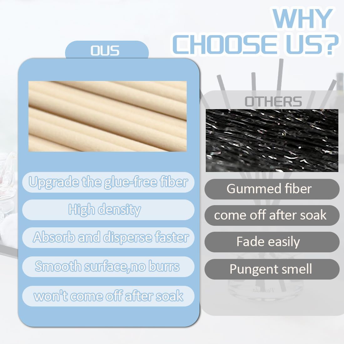 3mm Rattan Reed Diffuser Sticks 100 Count