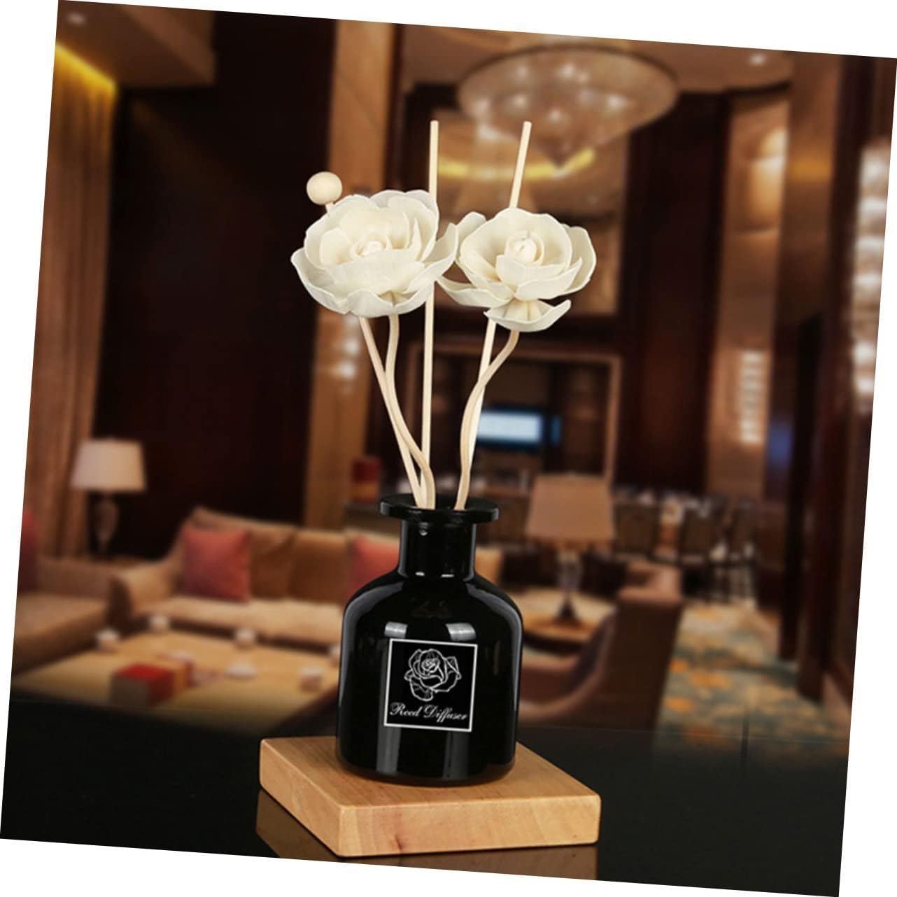 Mobestech 3Pcs Dried Flower Diffuser Sticks Natural Rattan Aromatherapy Decor