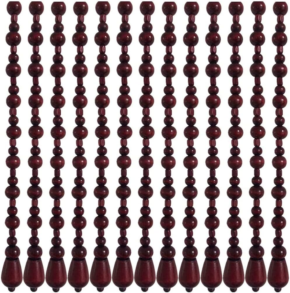 ZHOUXIAO 31 Strands Bamboo Wood Bead Curtain for Doorways