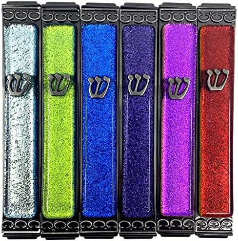 Tamara Baskin Art Glass Shimmering Mezuzah 35 Inch