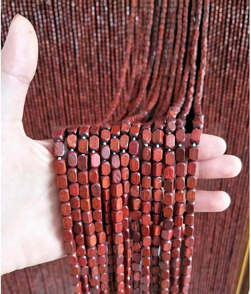 ZHOUXIAO 45 Strands Wood Beaded Curtain for Doorways