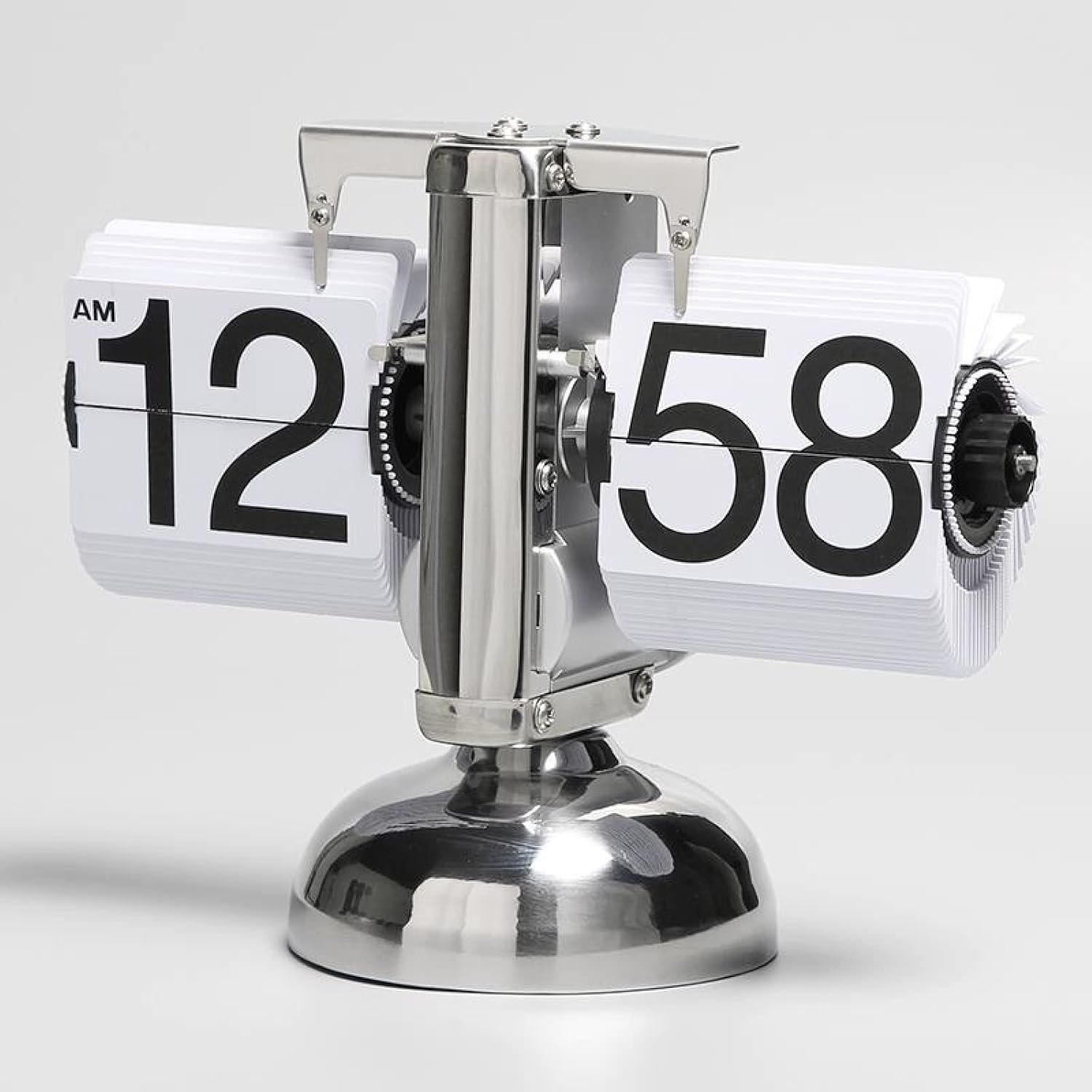 Retro Digital Flip Down Clock Black White