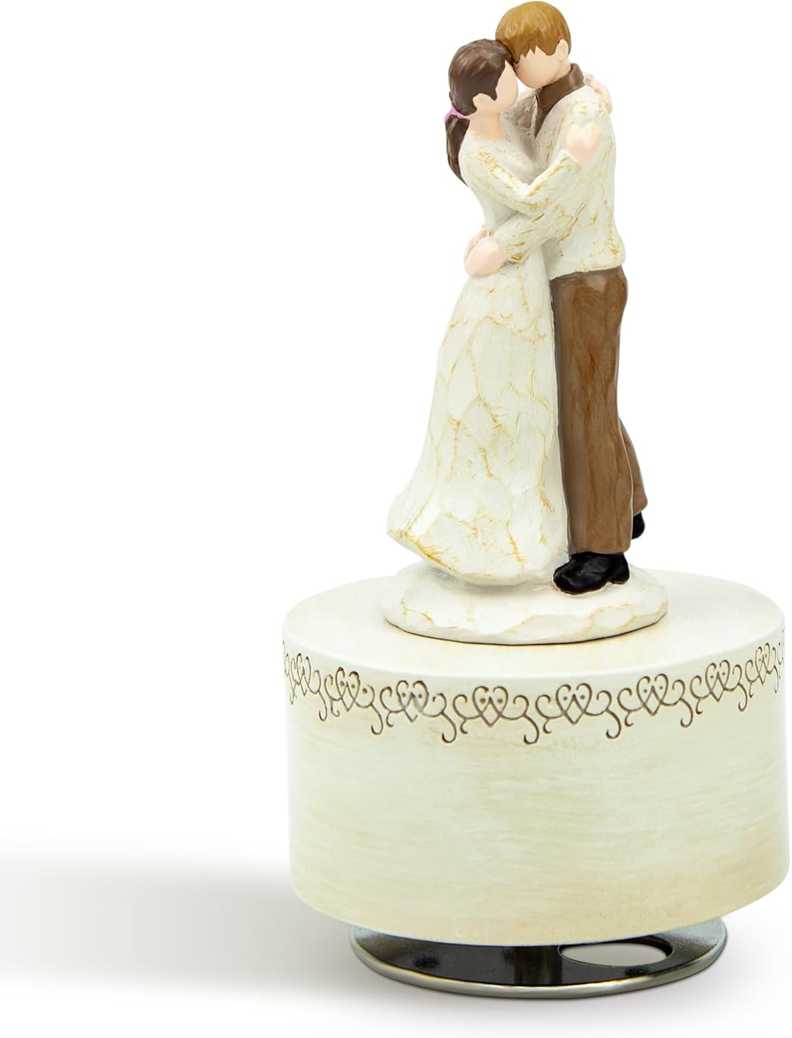 Falling in Love Couple Music Box Figurine