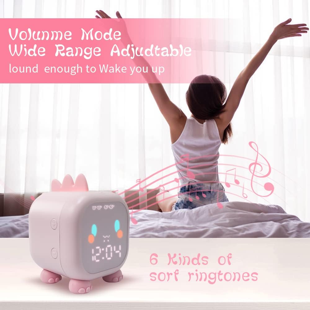 Cute Dinosaur Alarm Clock for Kids Bedroom