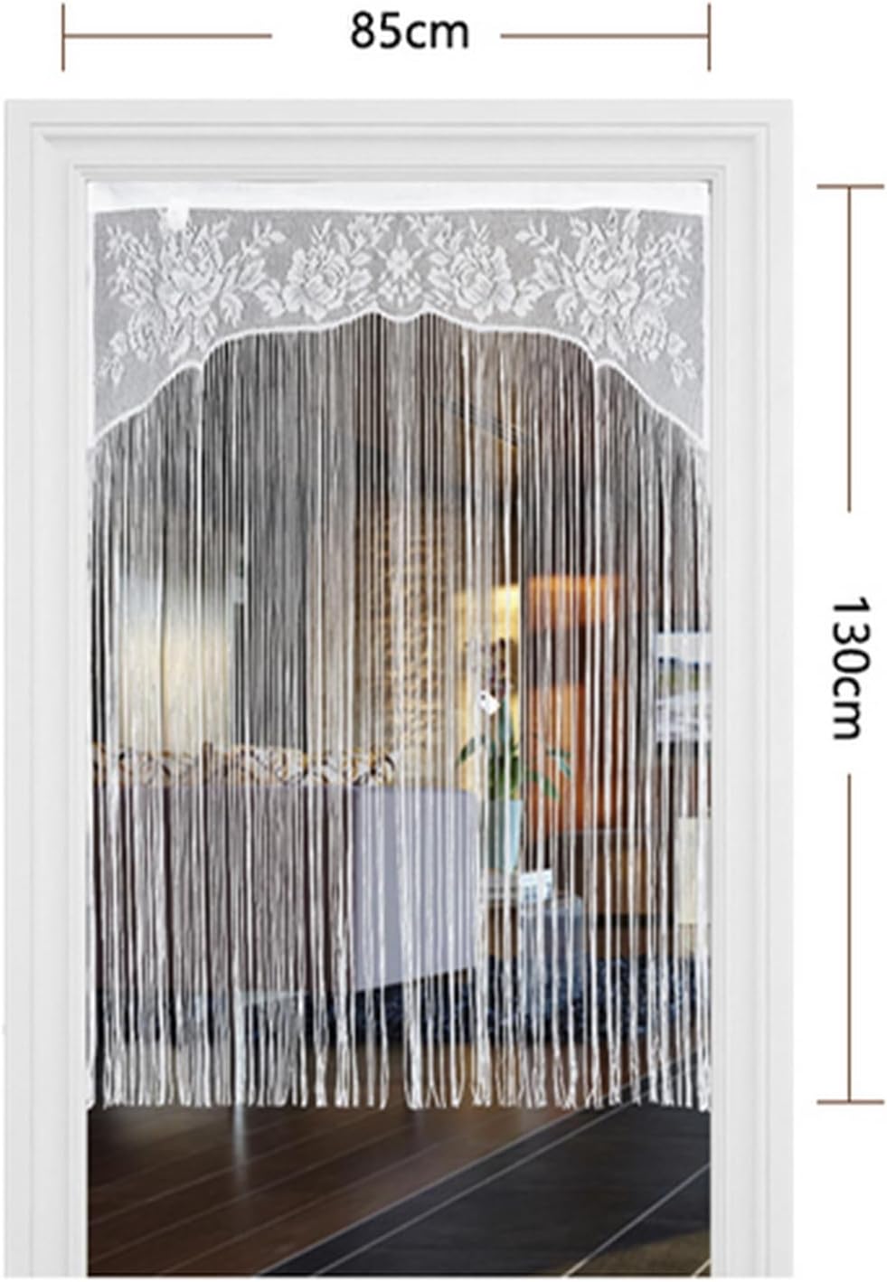 Bestori Lace Tassel Macrame Curtains for Doorways