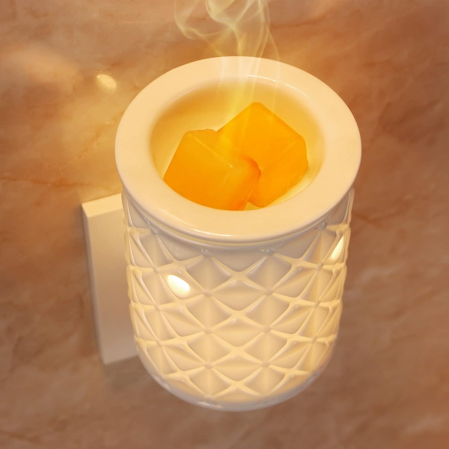 STAR MOON Ceramic Wax Melt Warmer with Night Light