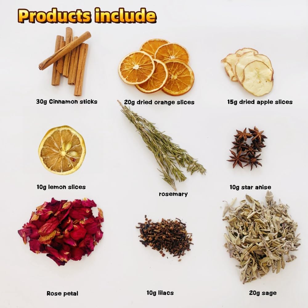 Cinnamon Cloves Rosemary Potpourri Simmer Pot Set