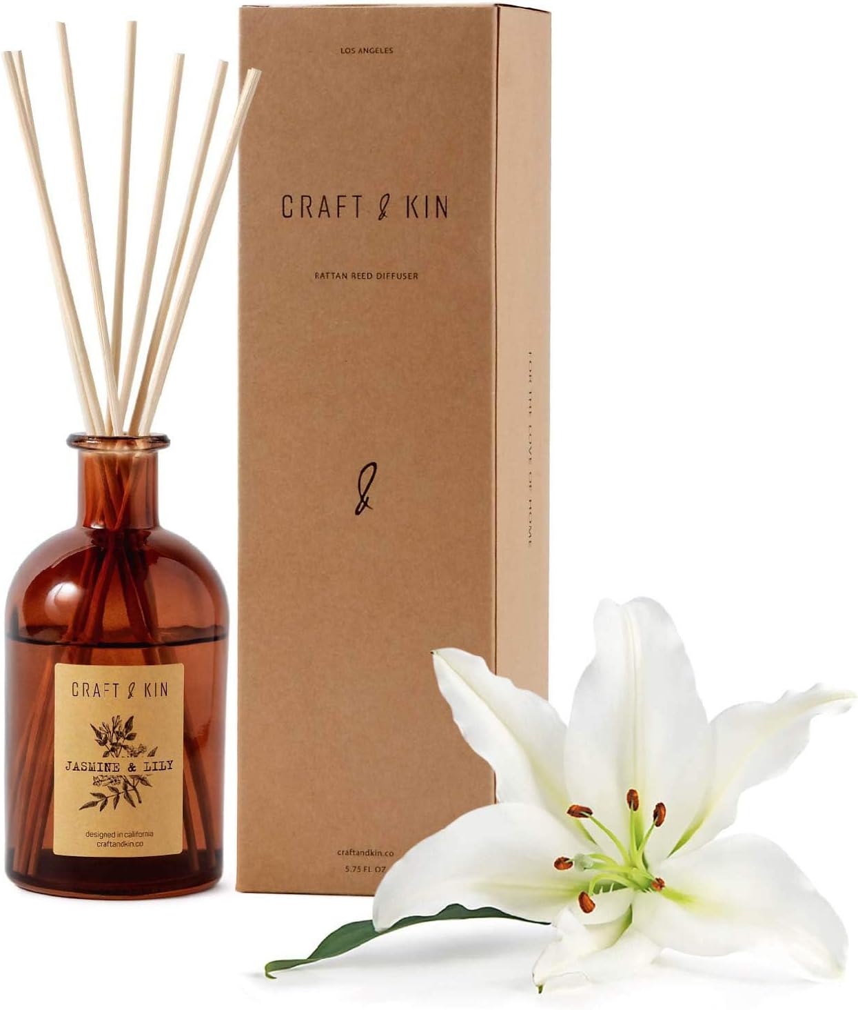 Craft Kin Jasmine Lily Reed Diffuser Set
