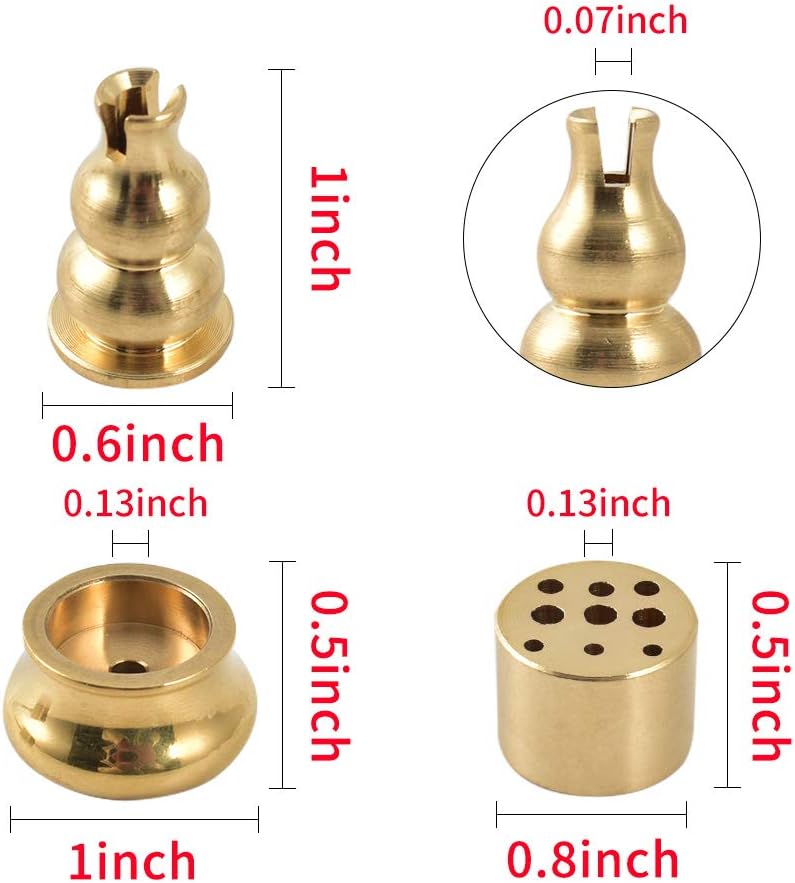 Copper Incense Burner Holder Set of 3 Styles