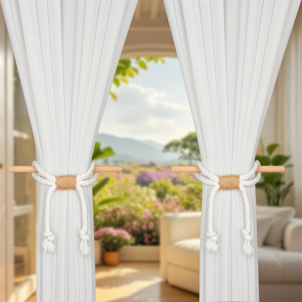SUQ I OME Boho Curtain Tiebacks 2 Pcs