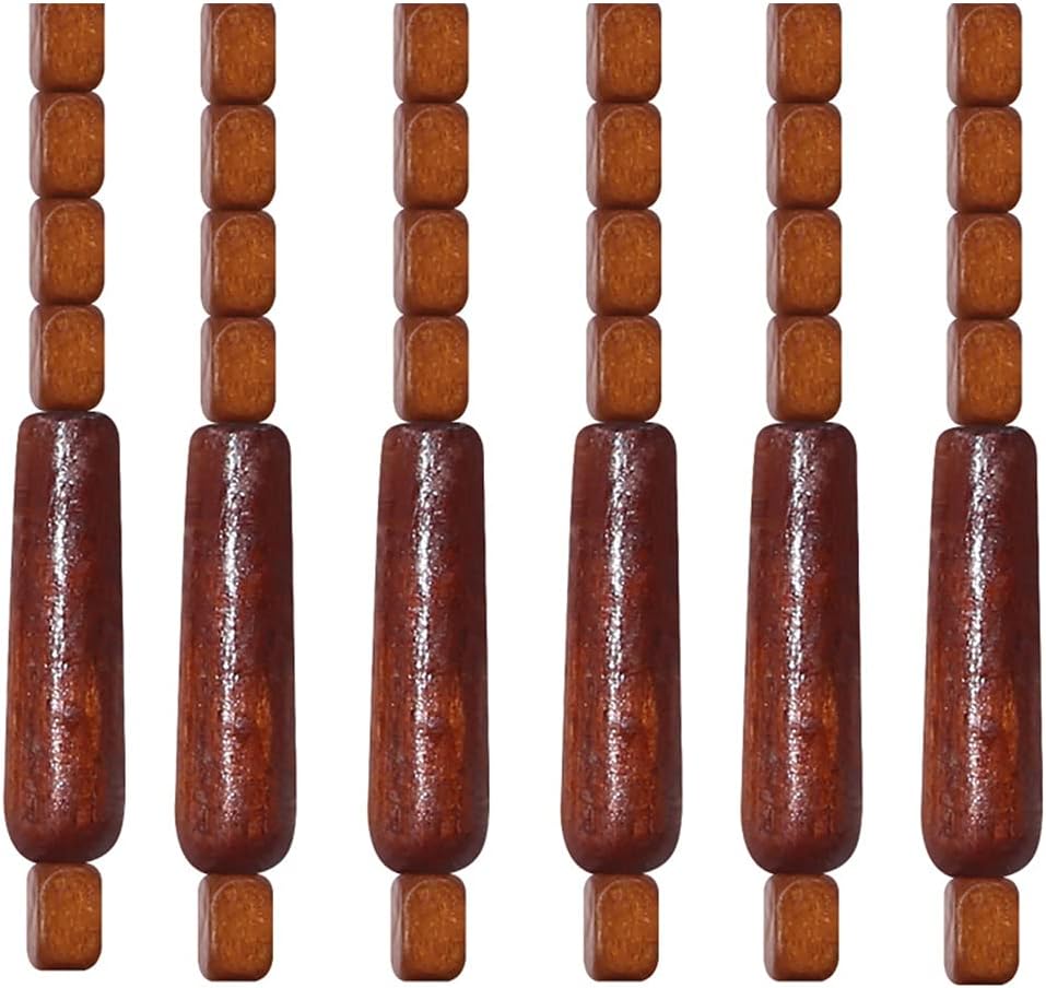 ZHOUXIAO Wood Beaded Curtain for Doorways and Closets