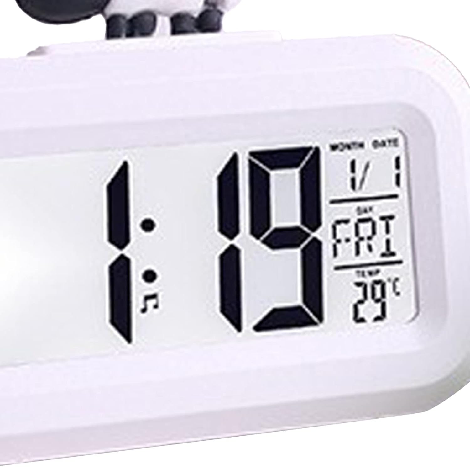Cute Pink Pig White Sheep Shape Digital Alarm Clock