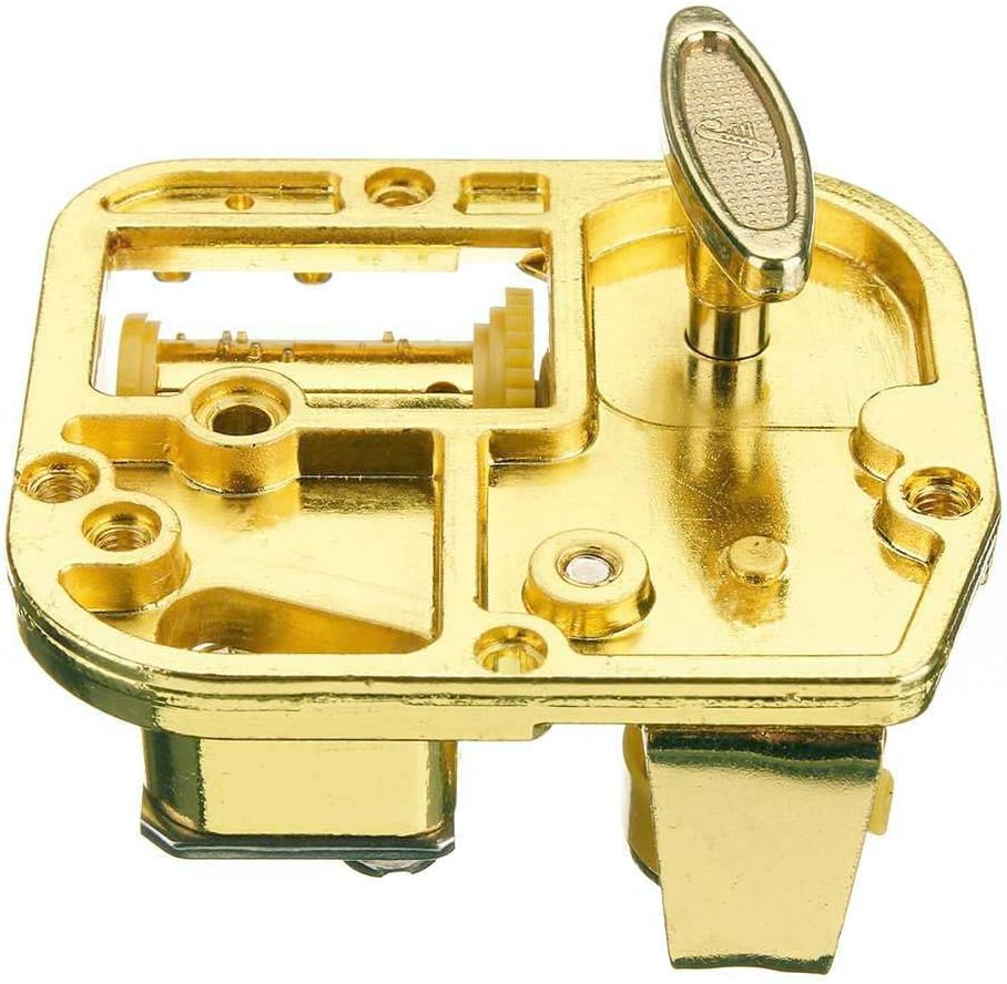 Pursuestar Wind Up Music Box Movement 18 Note Gold