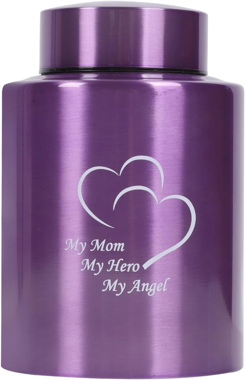 Medium Stainless Steel Urn for Human Ashes Keepsake