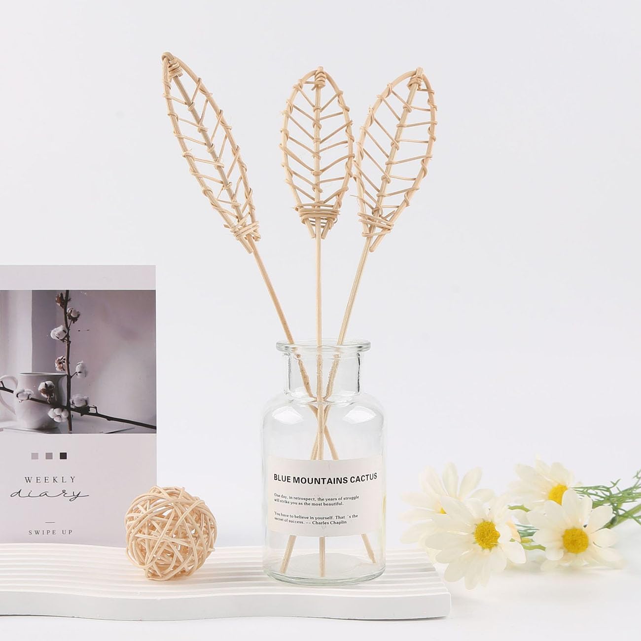 BEITABEI Aromatherapy Stick Natural Wheat Home Decor