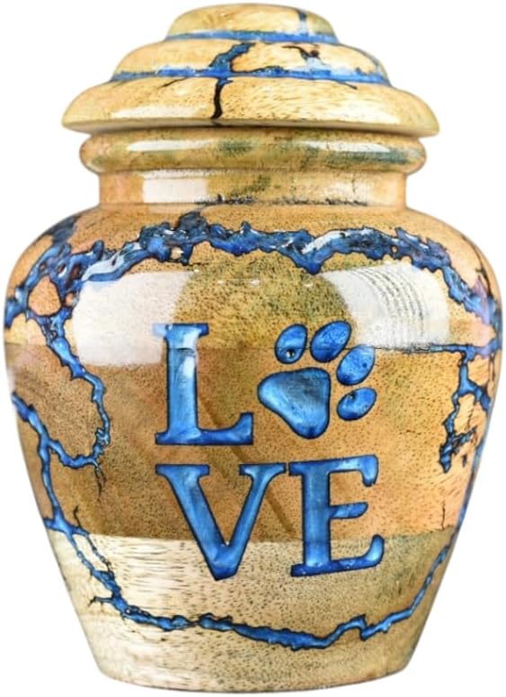 Merit Wooden Craft Cremation Urn for Pets - 20 lbs Capacity