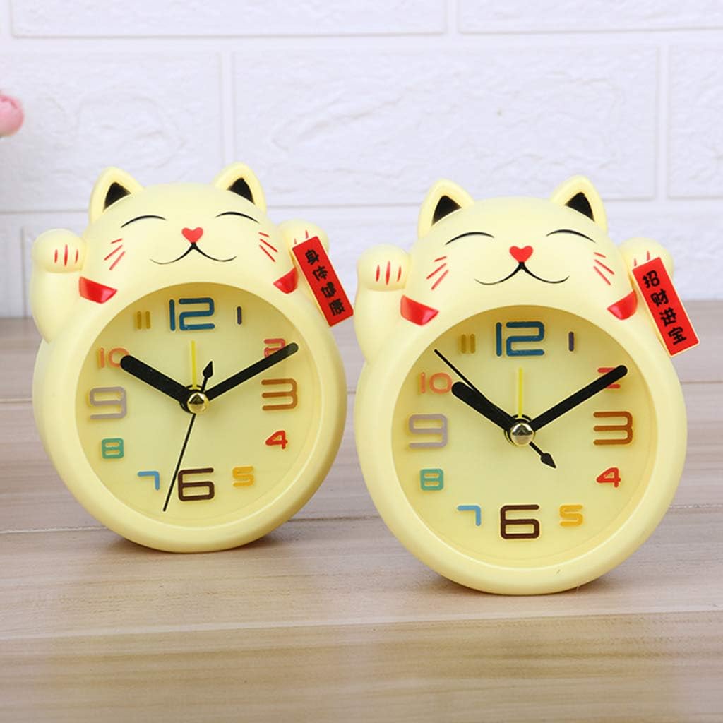 DDARK Alarm Clock Mini Cute Figure Clock with Night Light