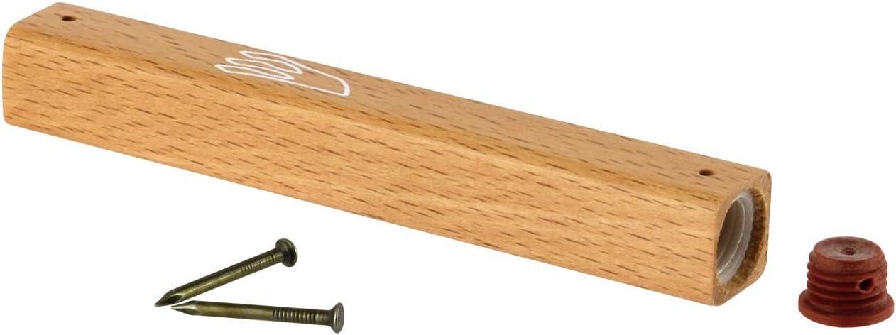 Peer Hastam Classic Wood Mezuzah Case Natural Light Wood 68 Inches