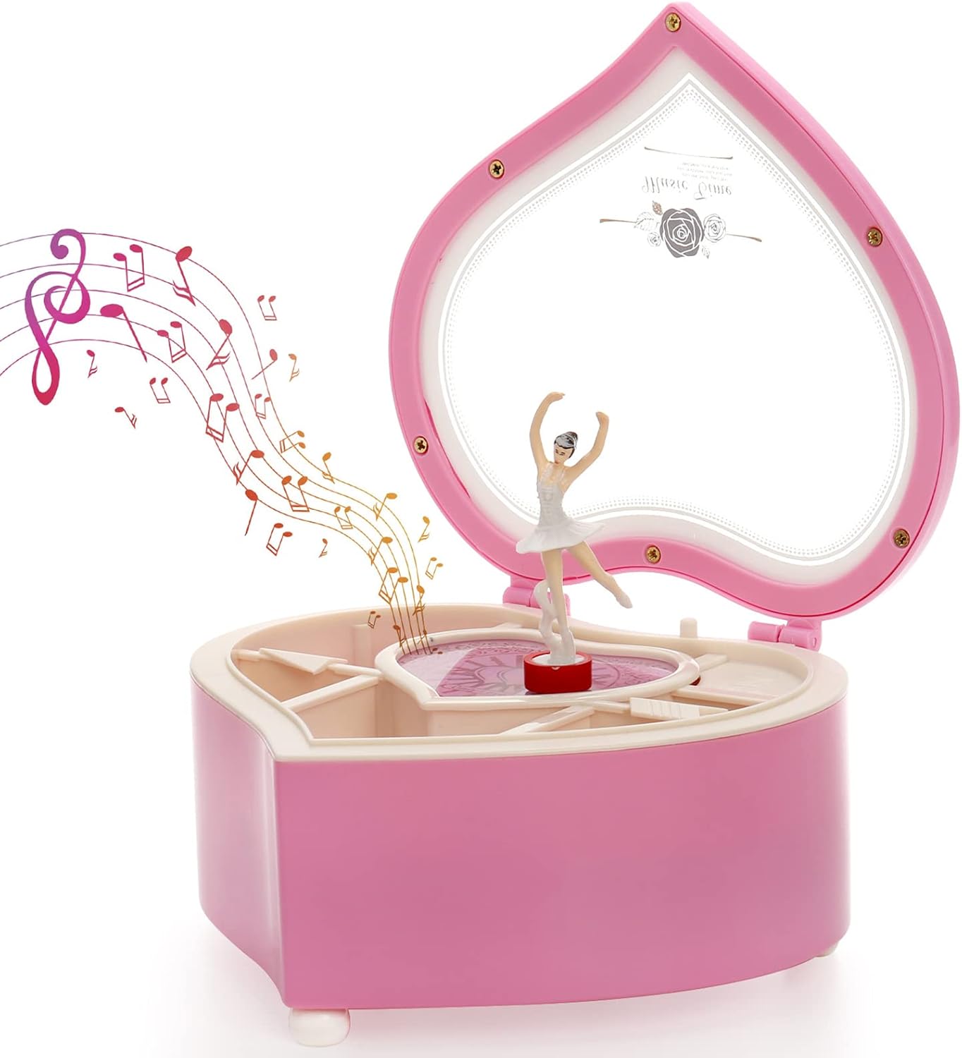 Yarlung Heart Shaped Ballerina Music Box