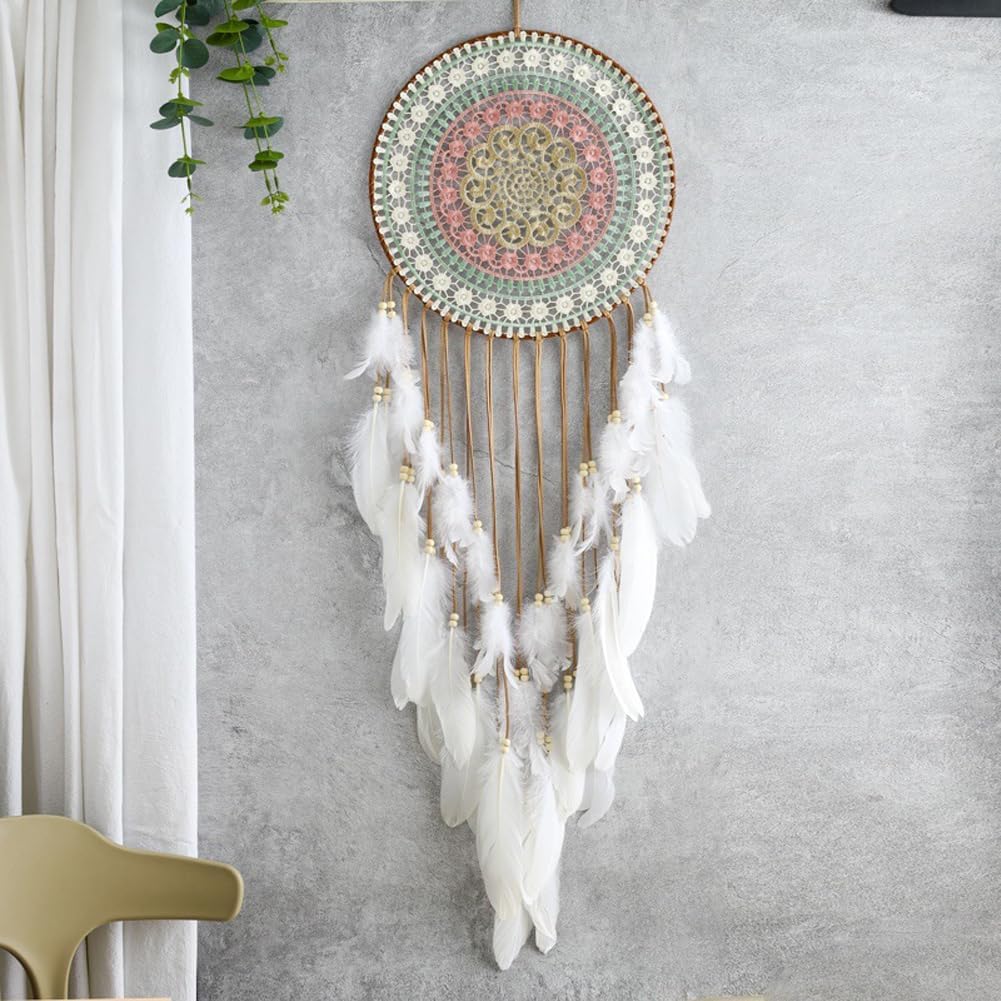 Big Dream Catchers for Wall with White Feather