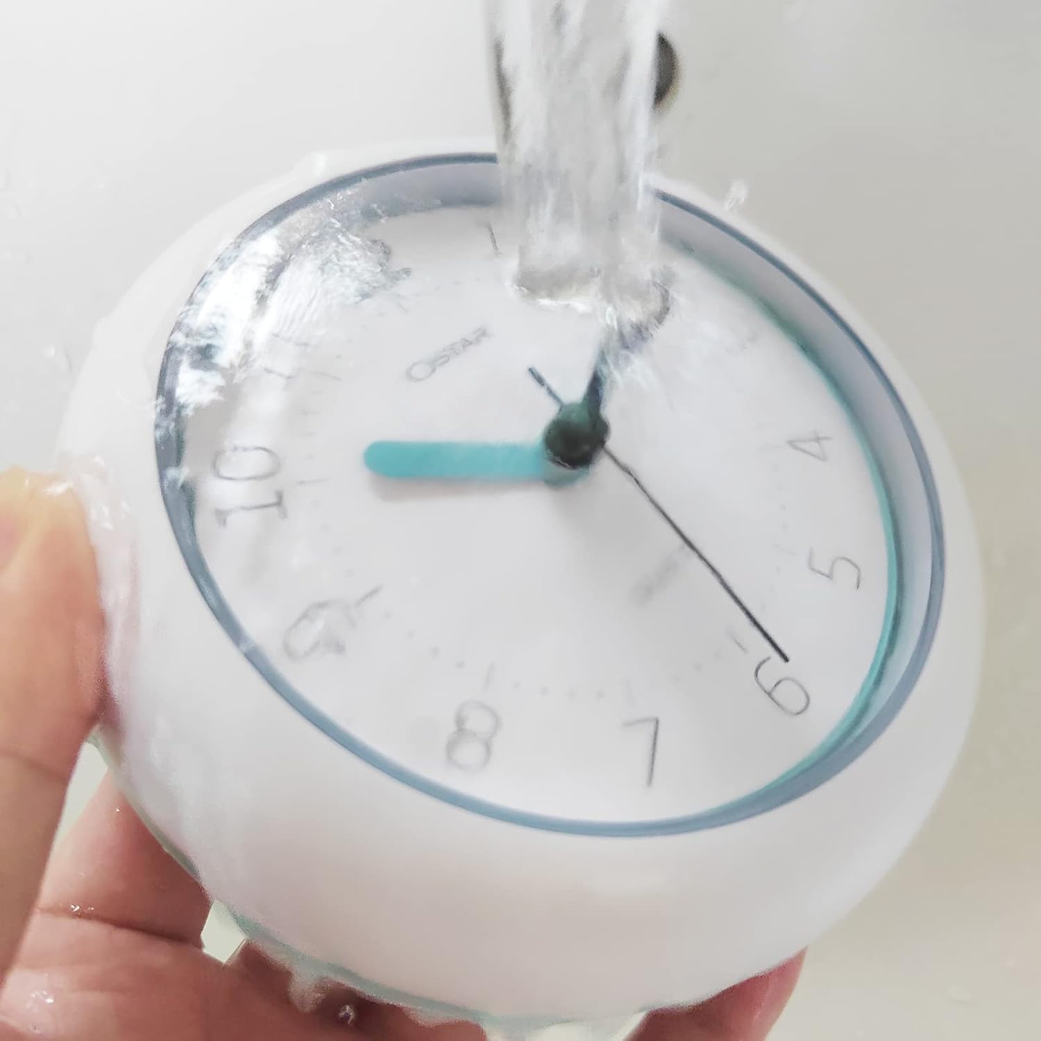 OSTAR 2PCS Waterproof Shower Clock with AA Battery