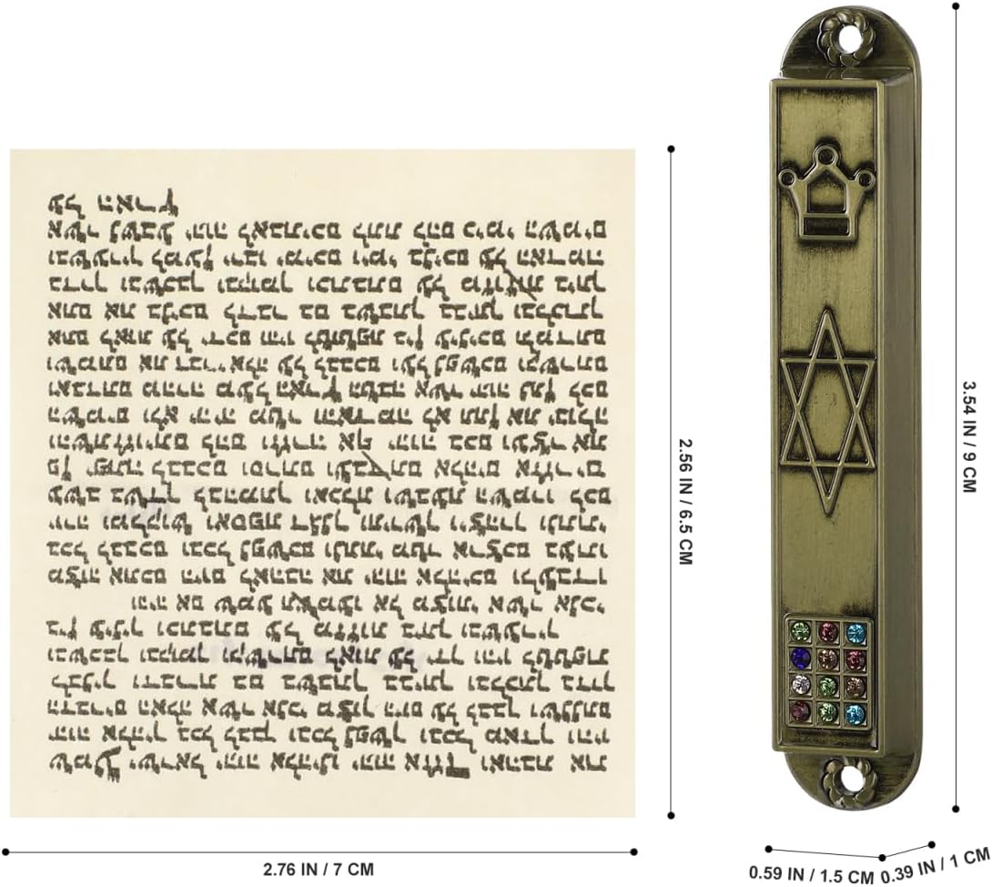 Cabilock 5Pcs Metal Mezuzah Door Decorations