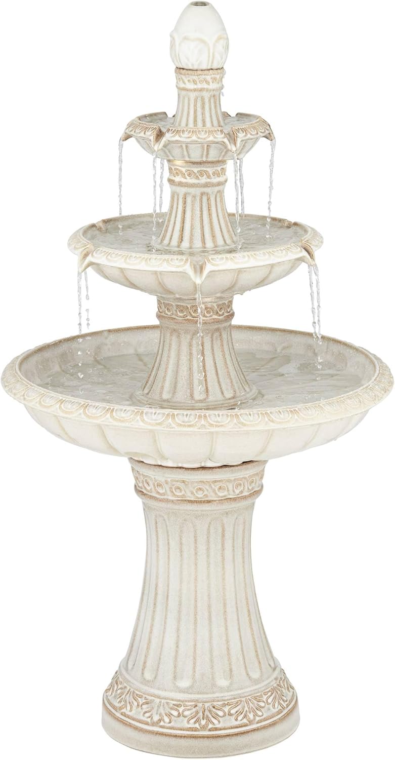 Formentera 45 14 Inch High Outdoor LED Floor Fountain