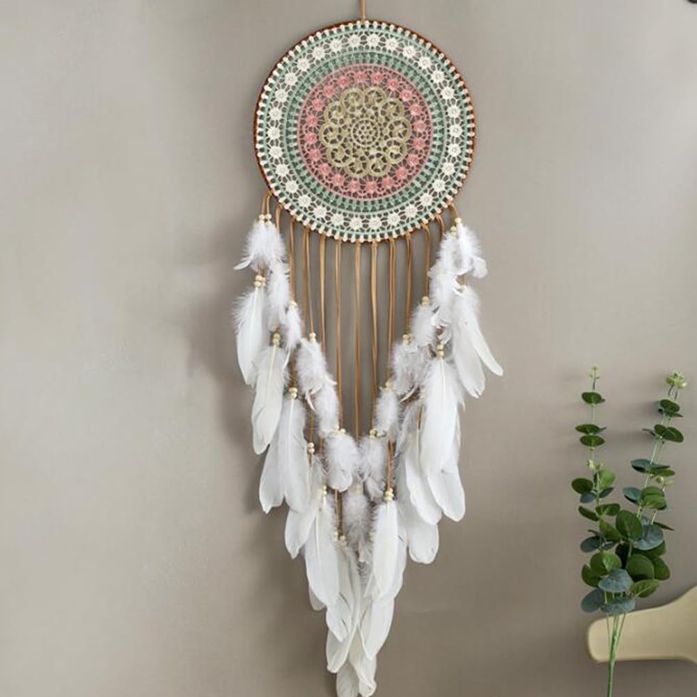 Big Dream Catchers for Wall with White Feather