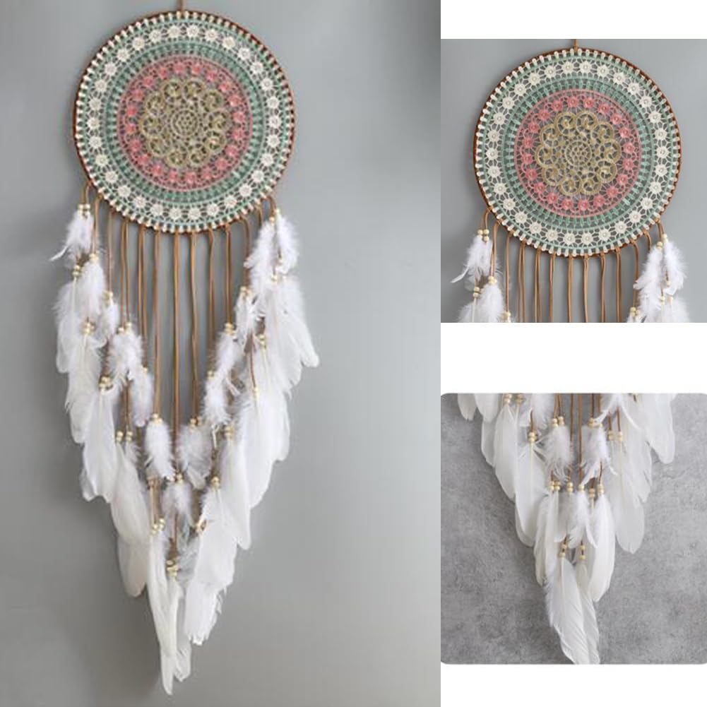 Big Dream Catchers for Wall with White Feather