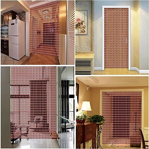 Wood Beaded Curtain for Doorway and Room Decorations
