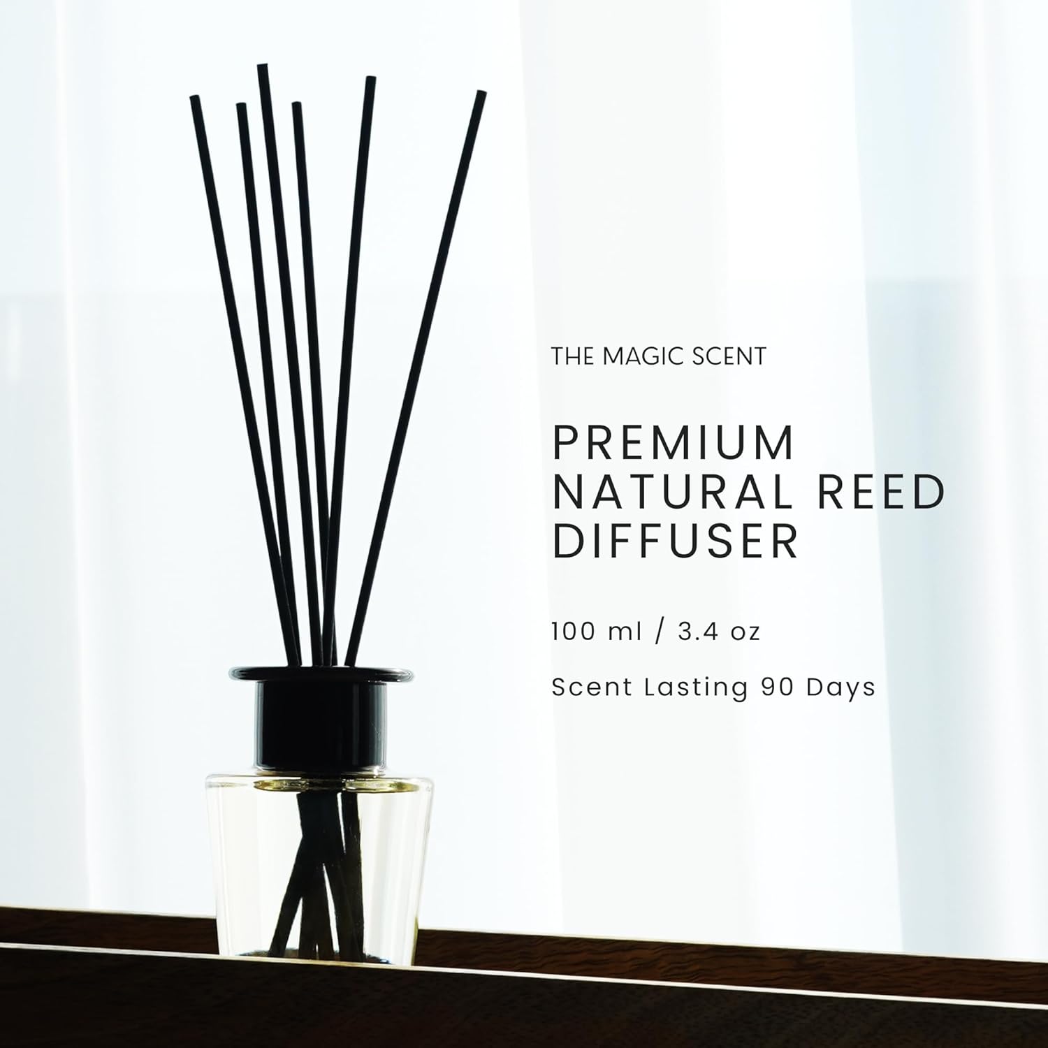 Mahogany Teakwood Reed Diffuser Set - Luxury Natural Aroma