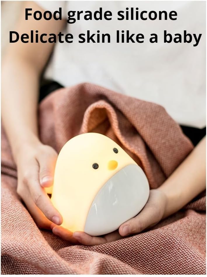 Kids Alarm Clock with Cute Chick Design White