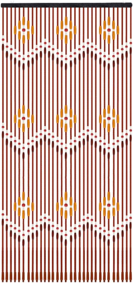TFCFL Wooden Bead Curtain 31 Lines Door Divider