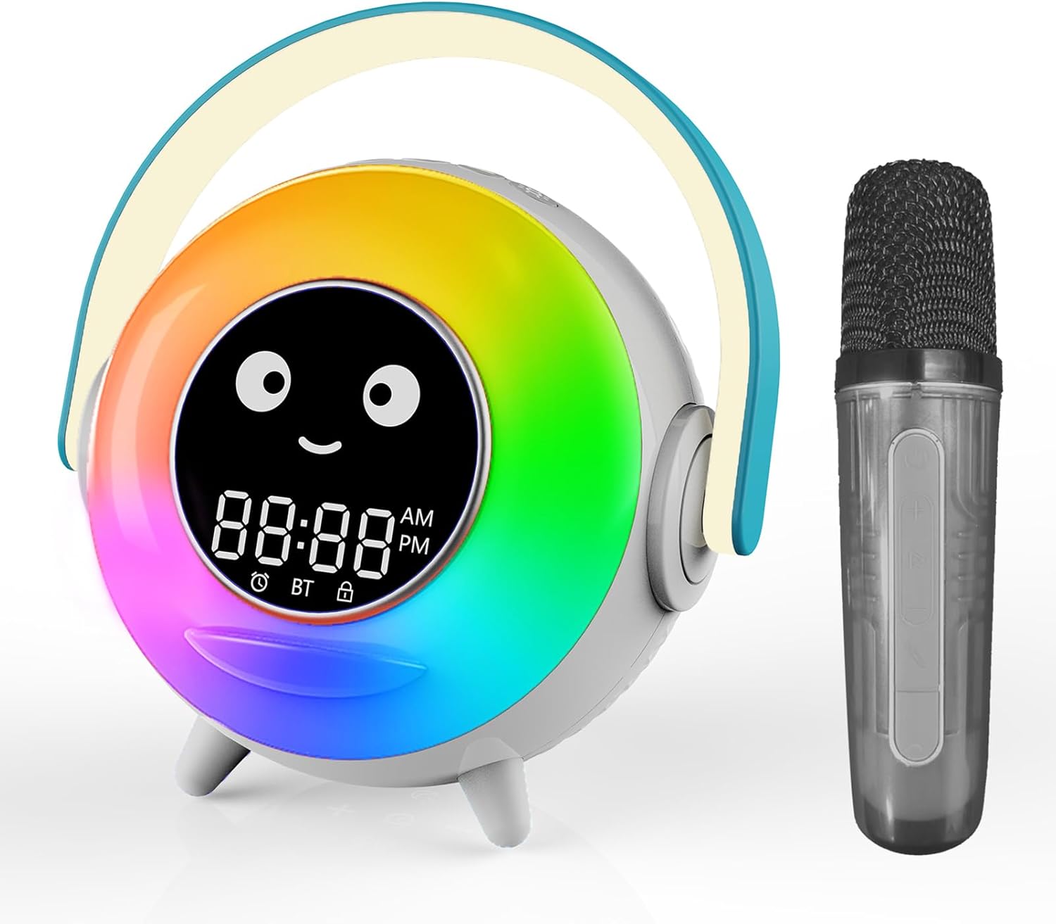 Kids Alarm Clock with Microphone and Night Light