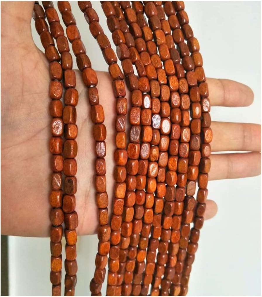 Wood Beaded Curtain Door Divider with Rods