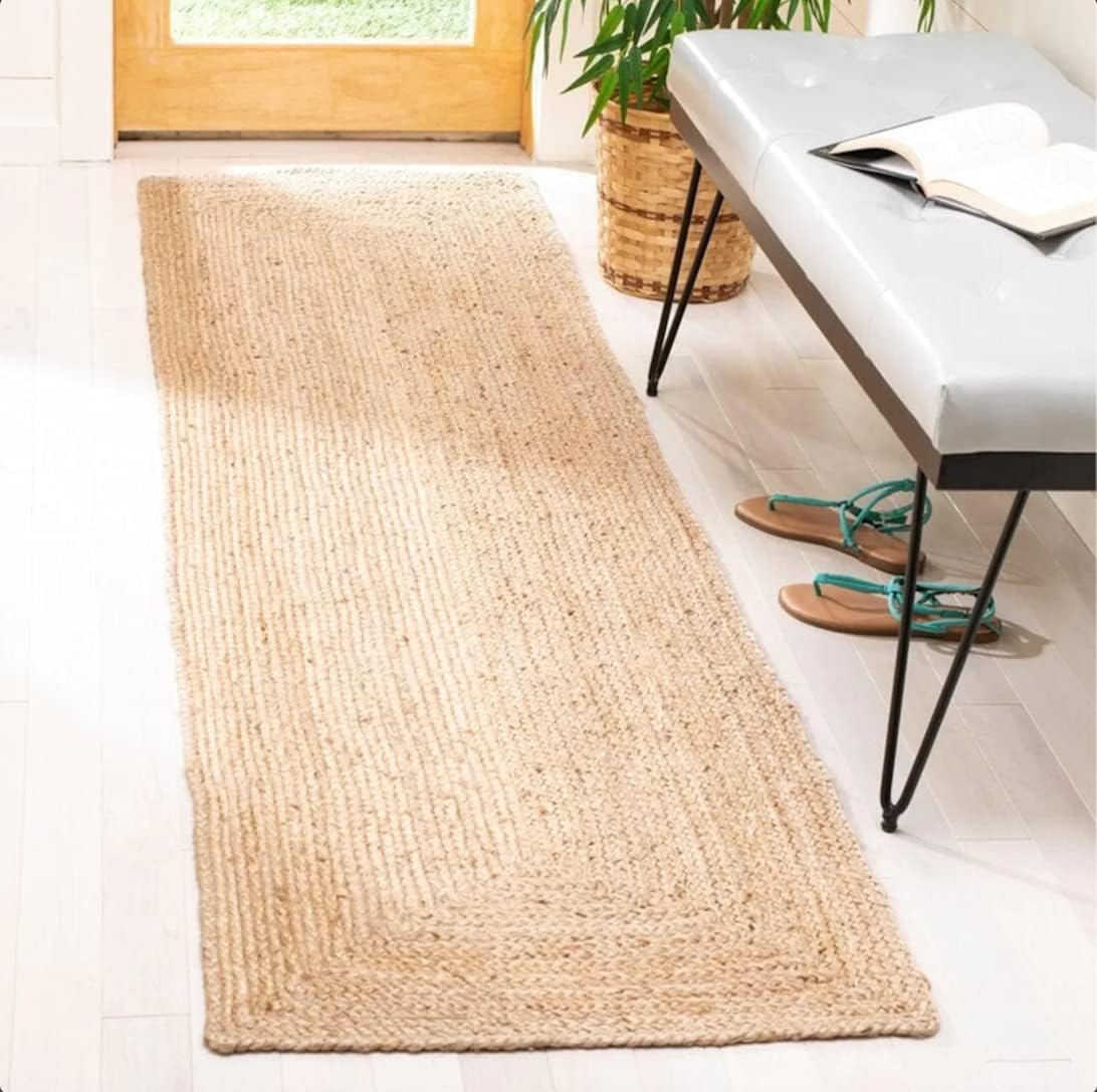 FRELISH DECOR Handwoven Jute Area Rug 25x6 Feet