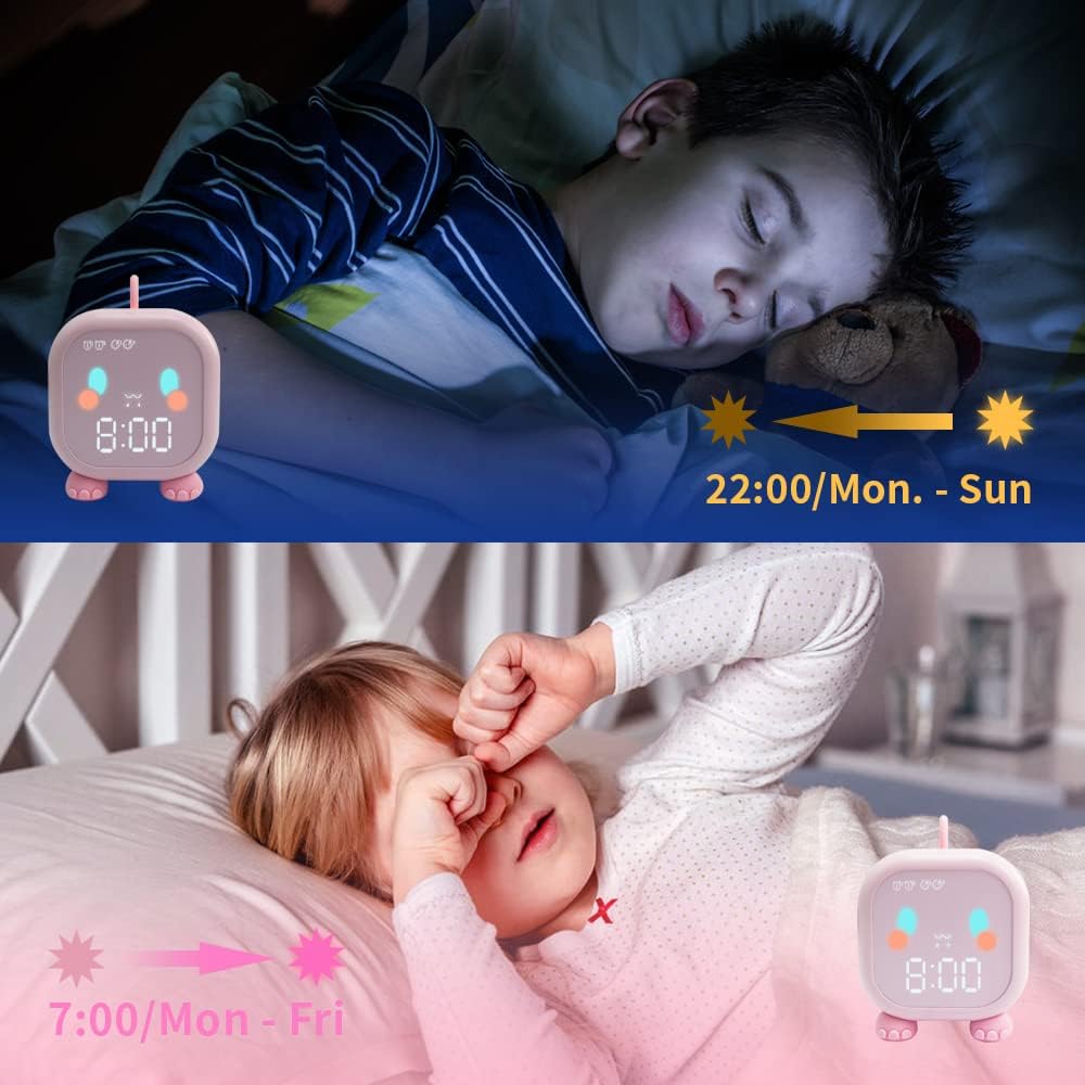 Cute Dinosaur Alarm Clock for Kids Bedroom