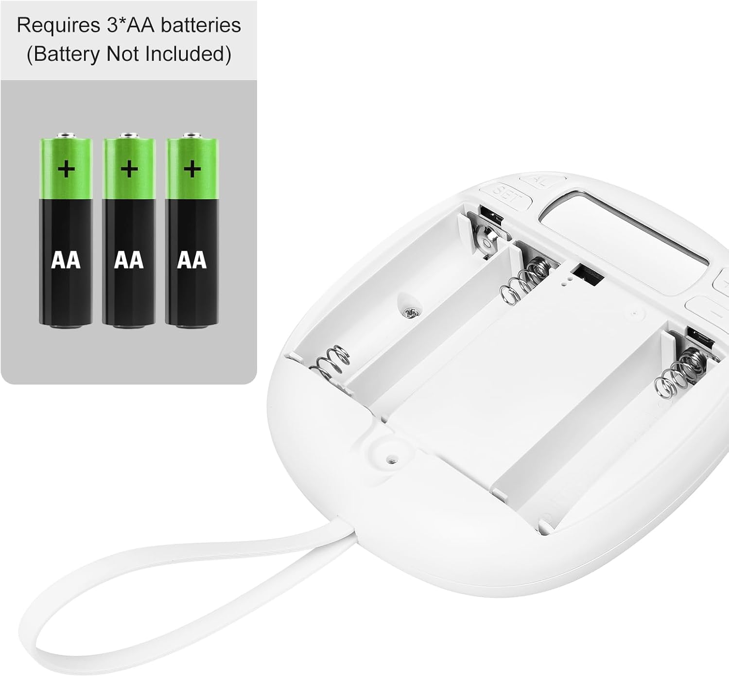 Vibrating Alarm Clock with LED Display for Heavy Sleepers