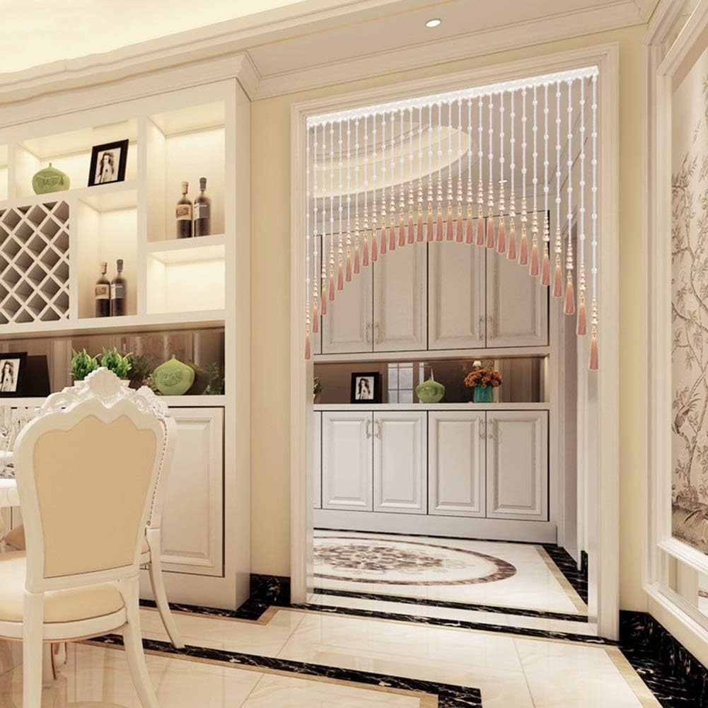 Crystal Beaded Curtain for Doorway Passage Decor 135x100CM